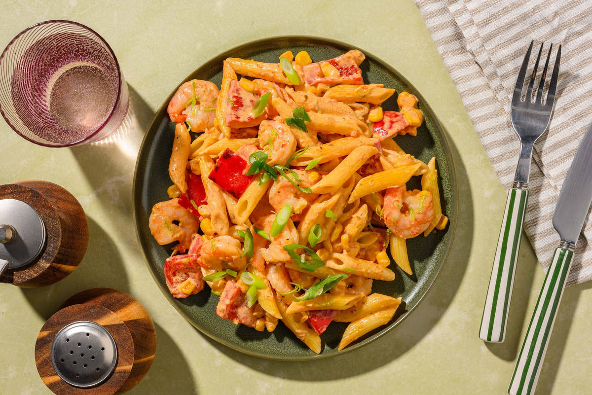 Tex-Mex Shrimp Pasta