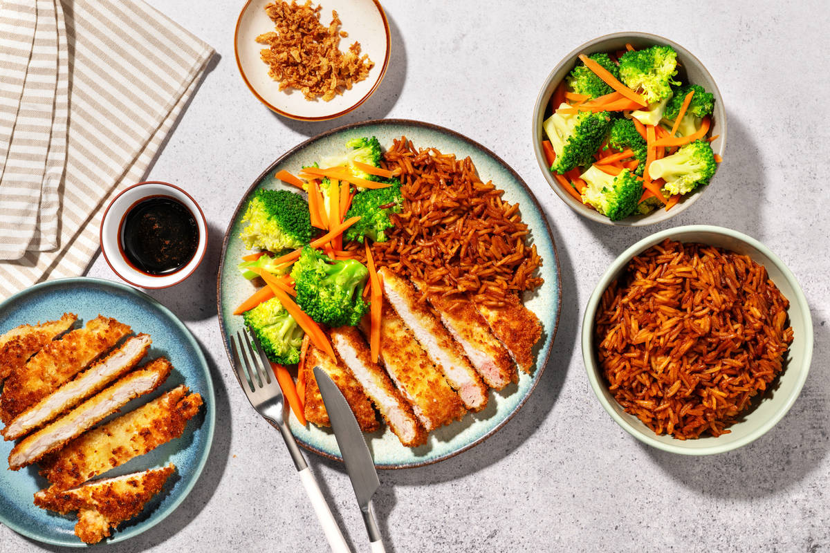 Teriyaki Pork, Chicken & Cheat's Sushi Rice Bar