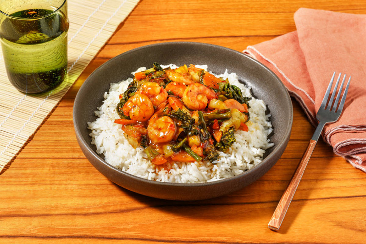 Sweet Chilli Prawn & Asparagus Stir-Fry