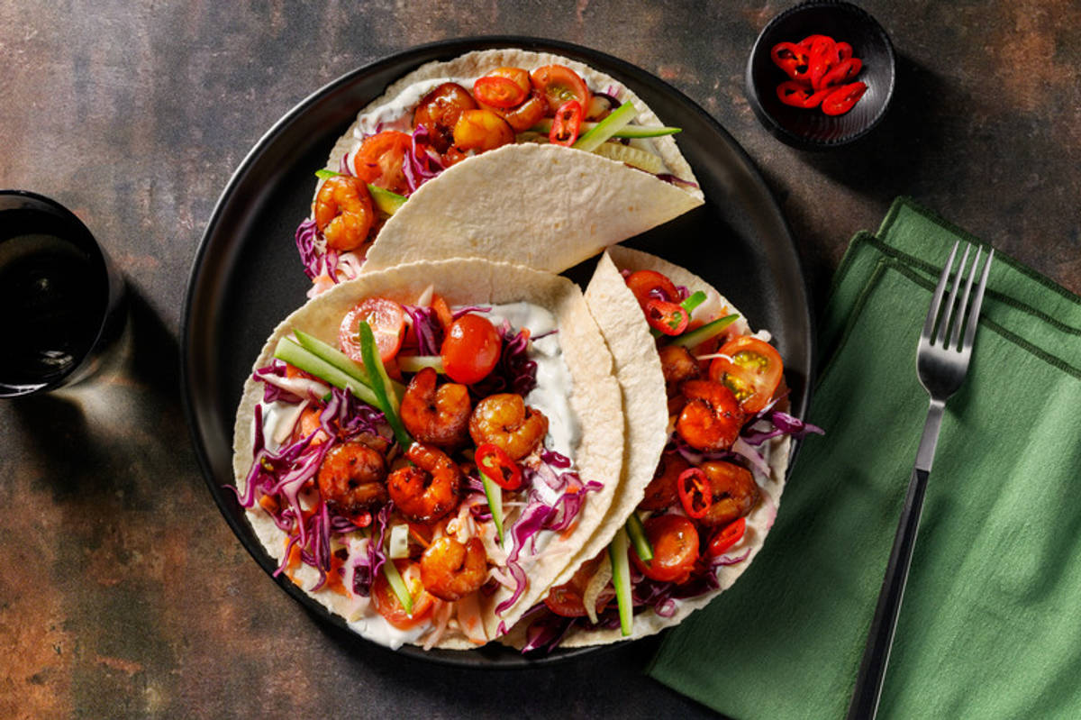 Premier Asian-Style Haloumi & Cucumber Tacos 