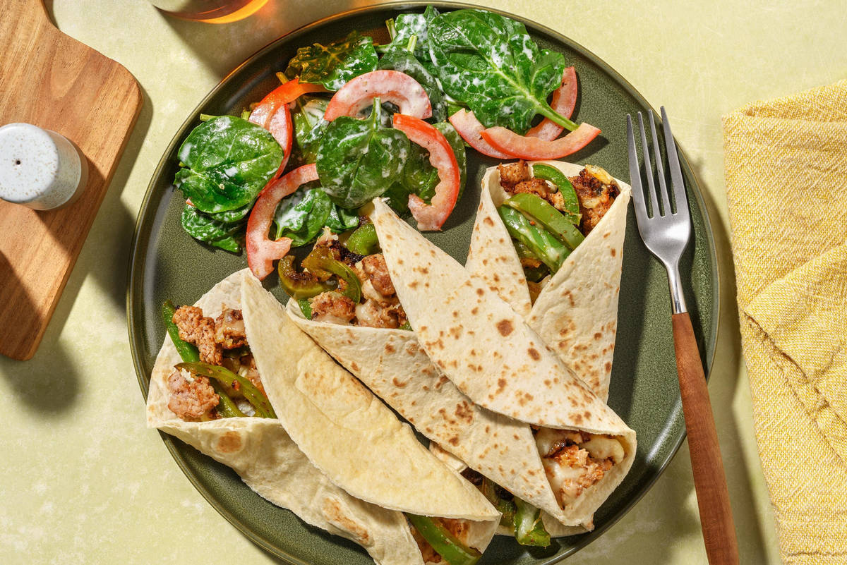 Cheesy Tex-Mex Turkey Wraps