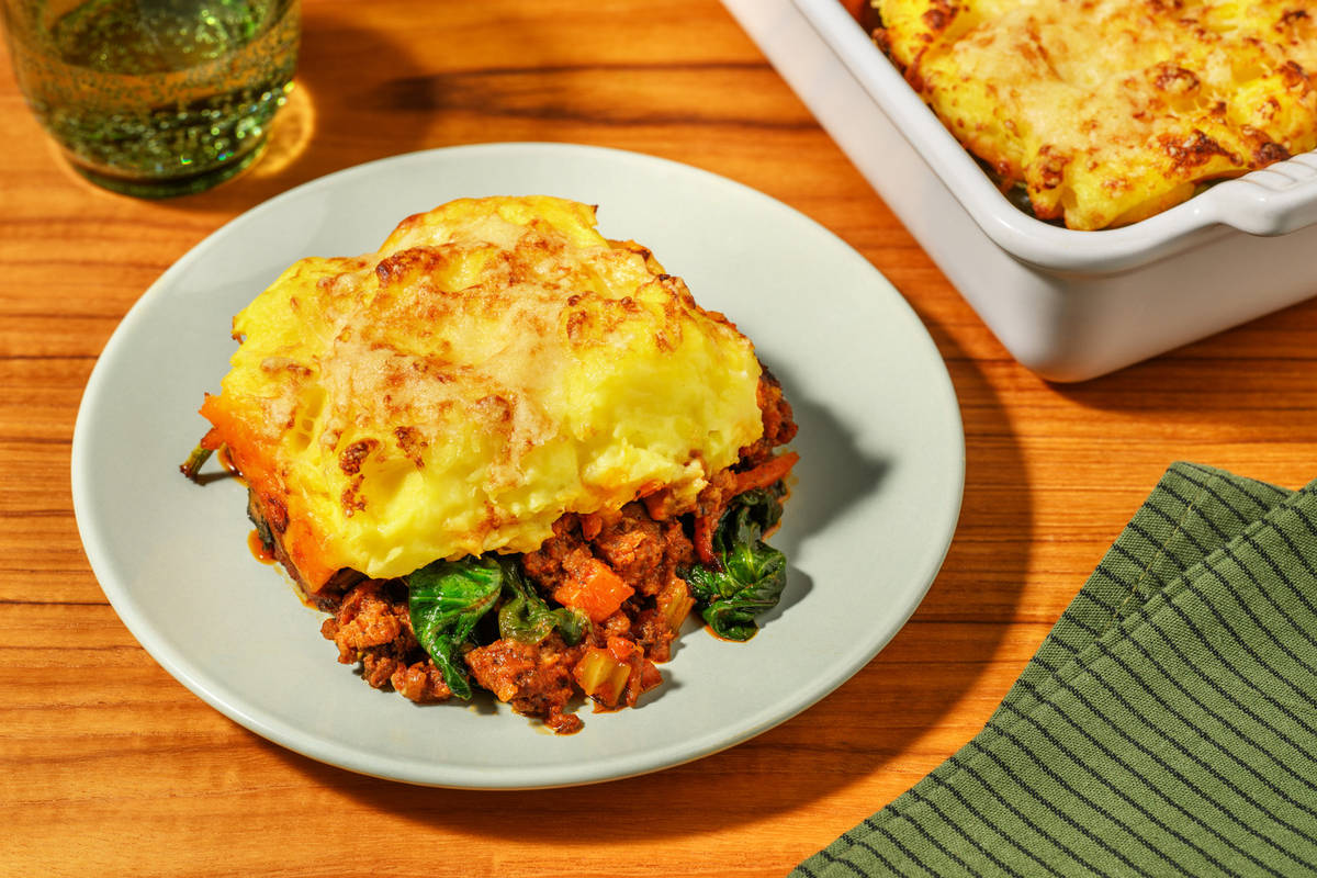 HelloHero: Italian Plant-Based Mince & Spinach Pie