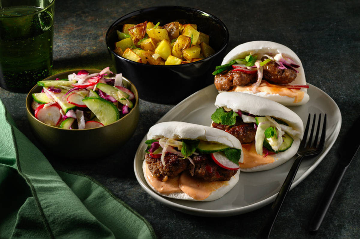 Sweet Chilli Beef Bao Buns