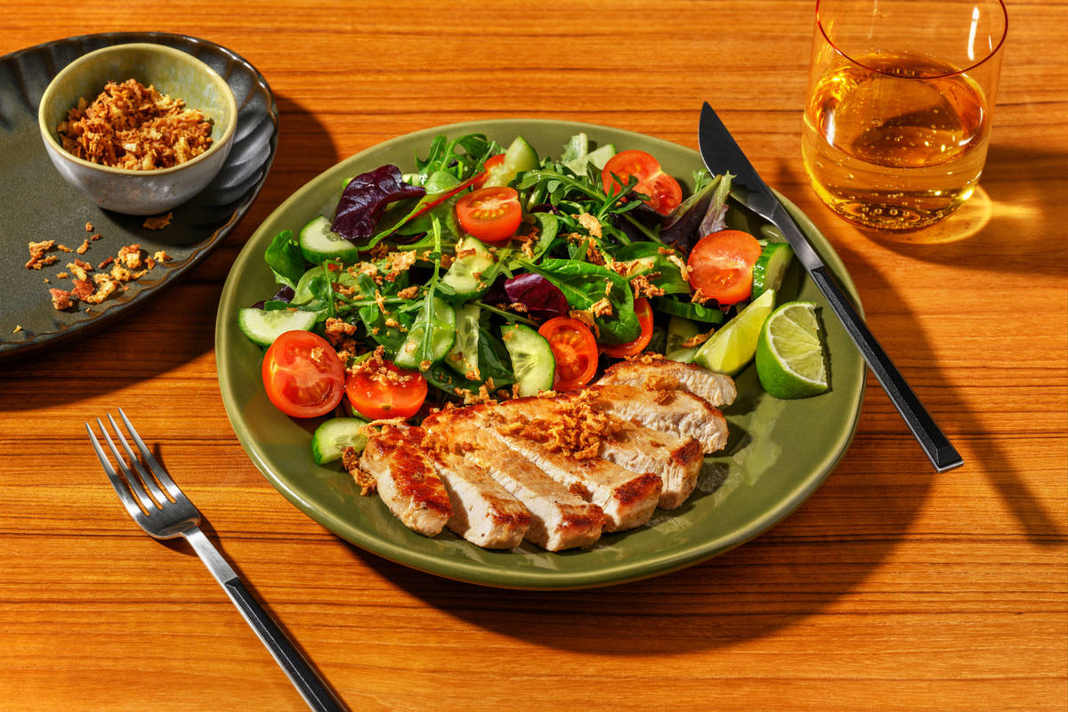 Beef Steak & Zingy Cherry Tomato Salad