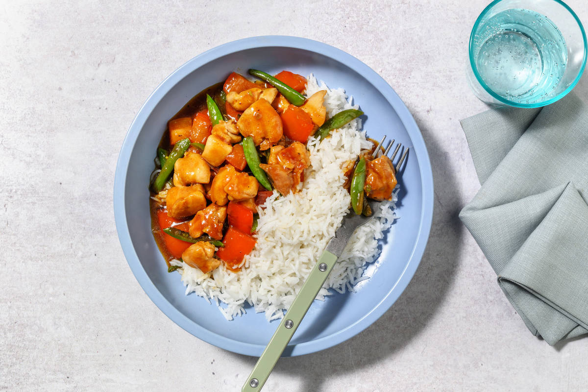 Double Sticky Asian Chicken Stir-Fry