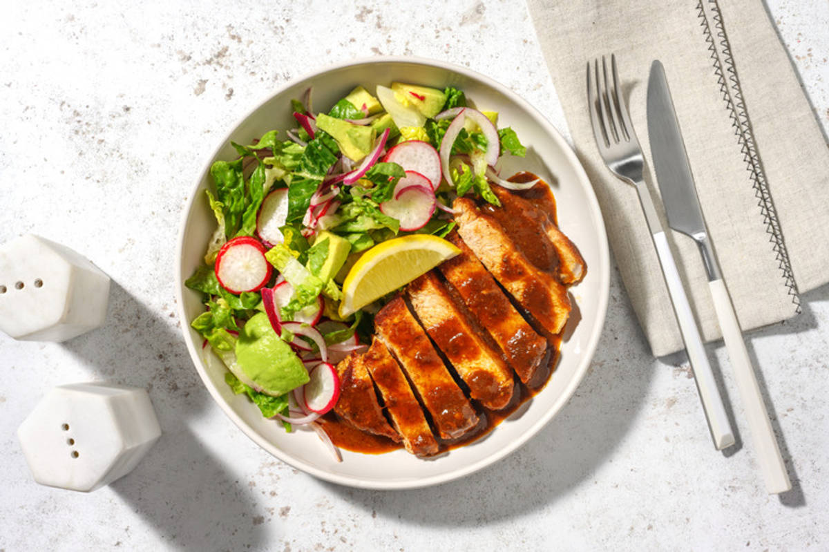 Chipotle-Glazed Pork & Zingy Avo Salad
