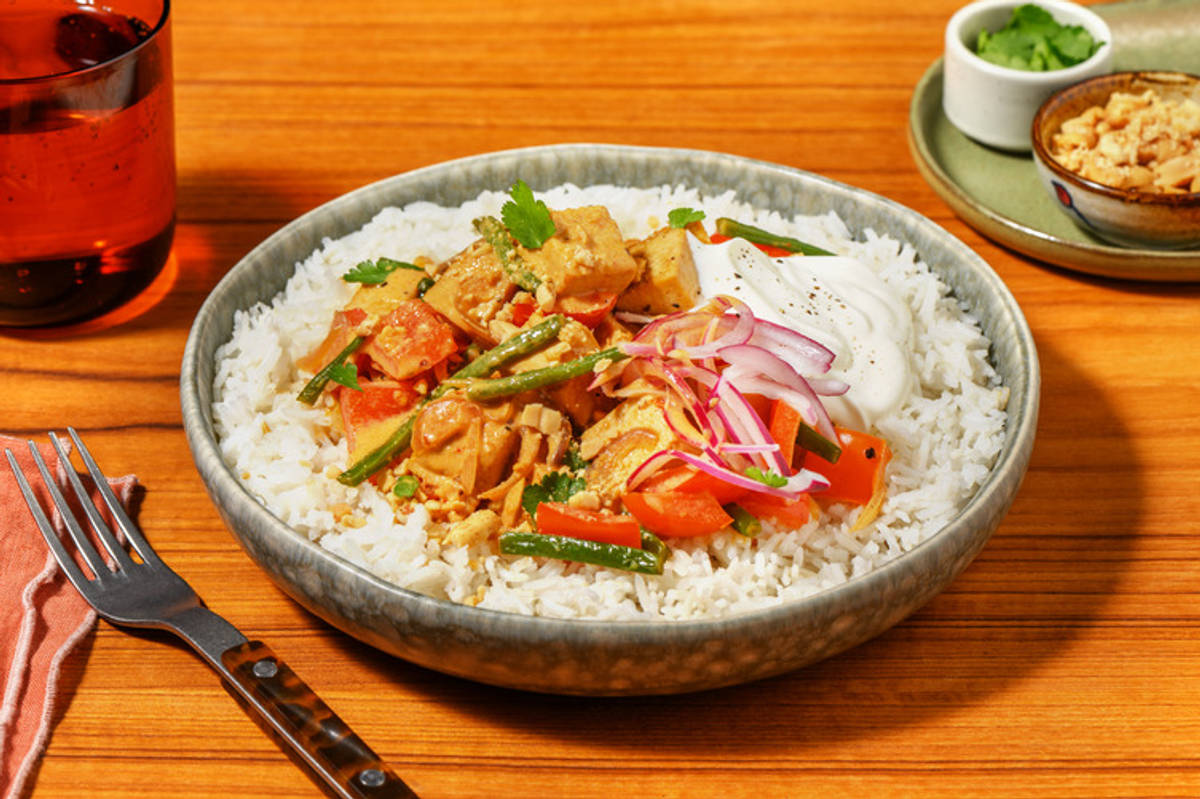Double Satay Tofu & Veggie Thai Red Curry
