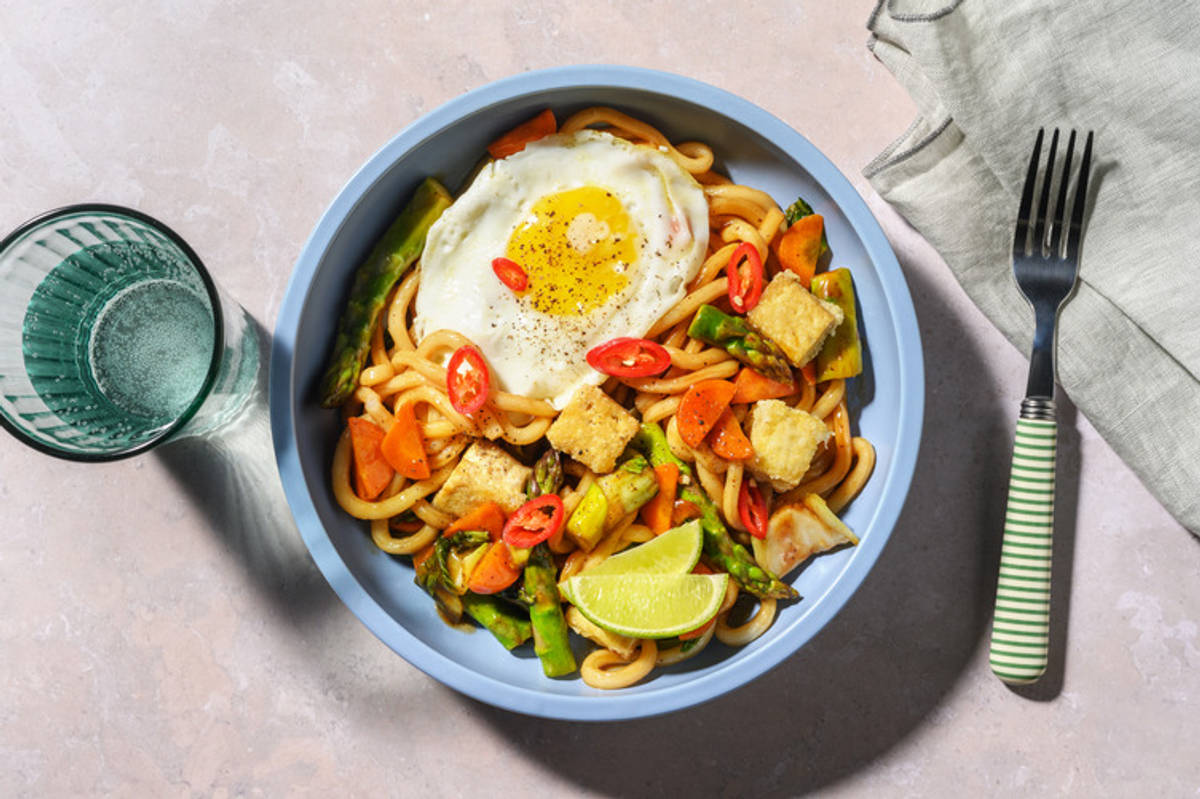 Double Malaysian Tofu & Udon Noodle Stir-fry
