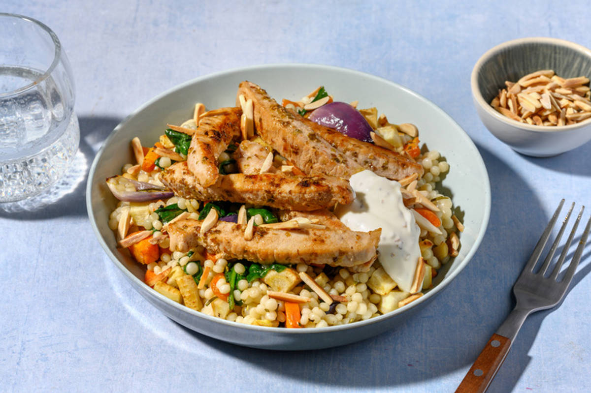 Double Herby Pork & Veggie Pearl Couscous