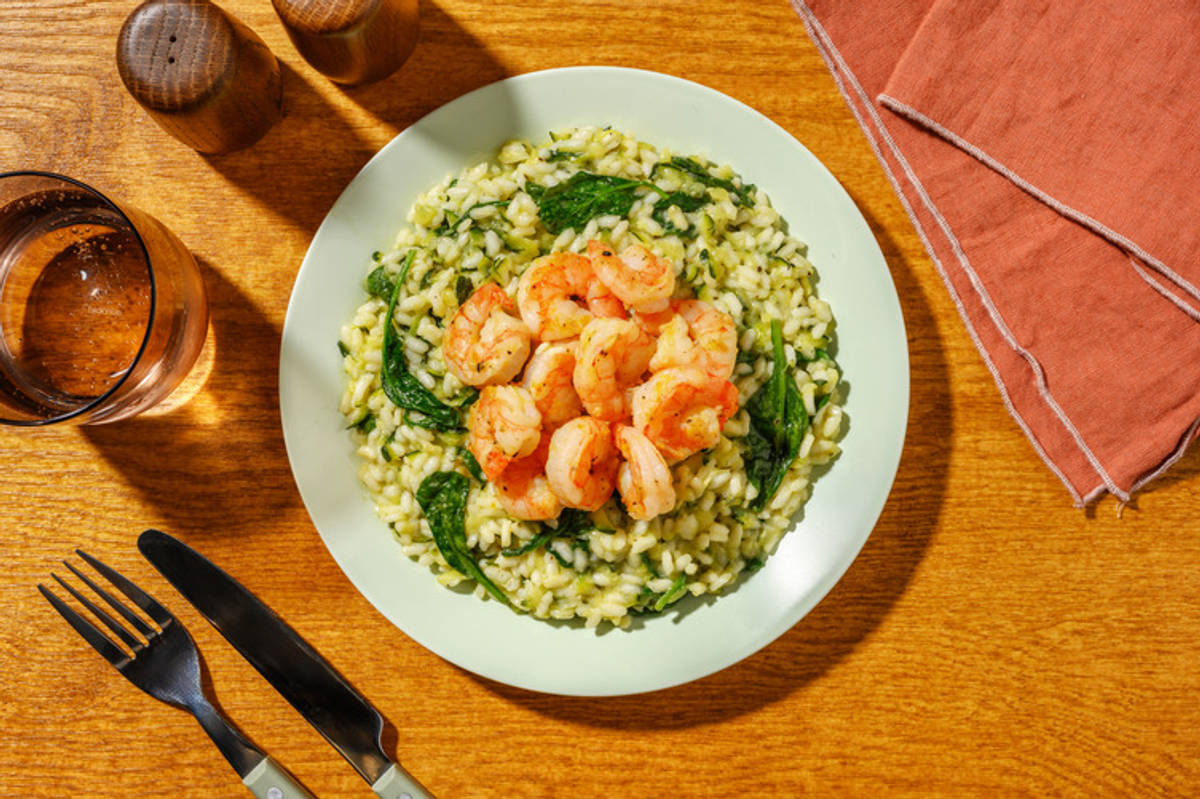 Double Lemon & Thyme Prawn Risotto