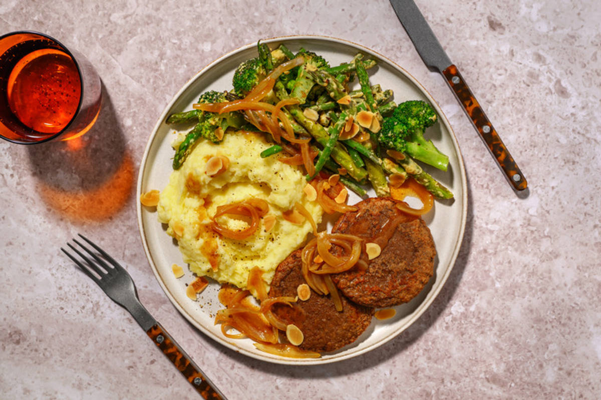 Plant-Based Patty & Onion Gravy