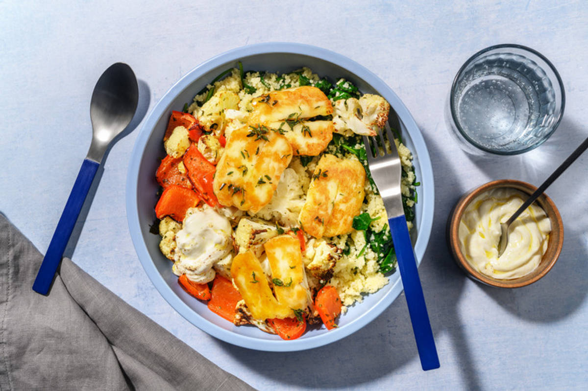 Honey & Thyme-Glazed Halloumi