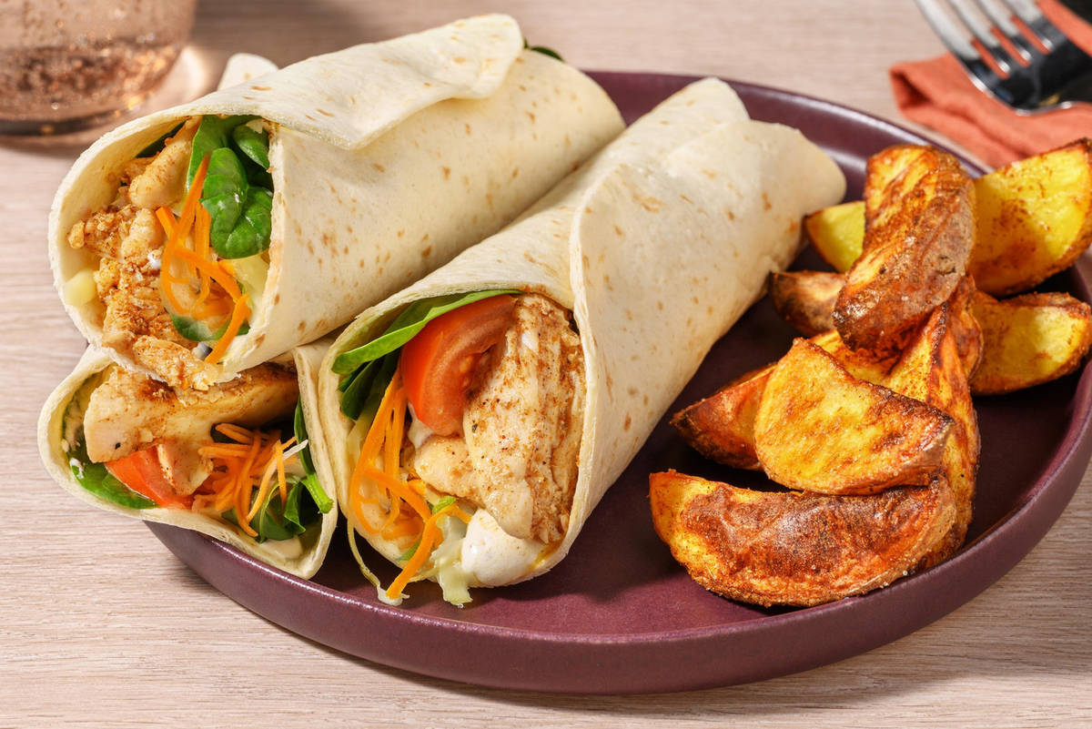 Smoky Ranch Chicken Wraps 
