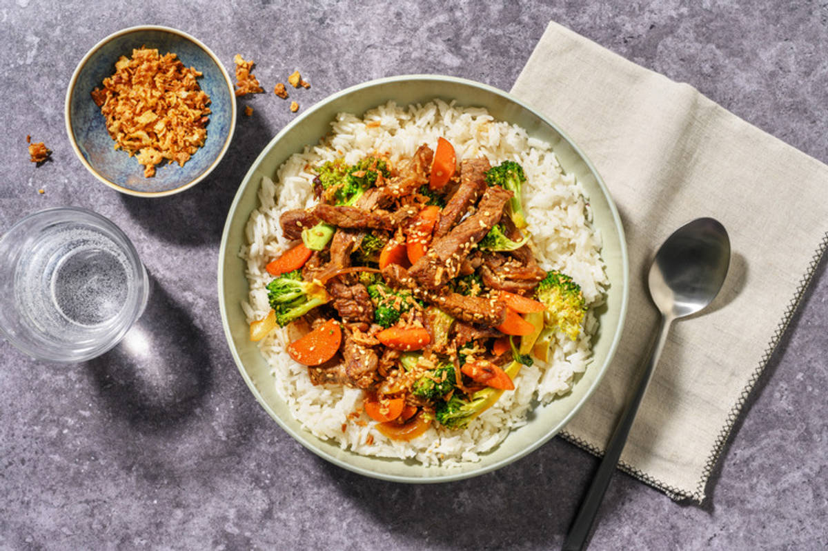 Easy Sesame Steak & Broccoli Stir-Fry