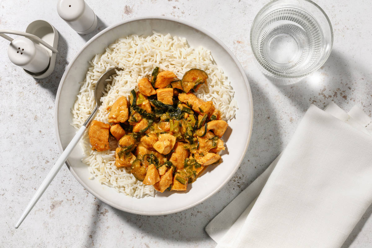 Mild Thai Red Tofu Curry & Rice