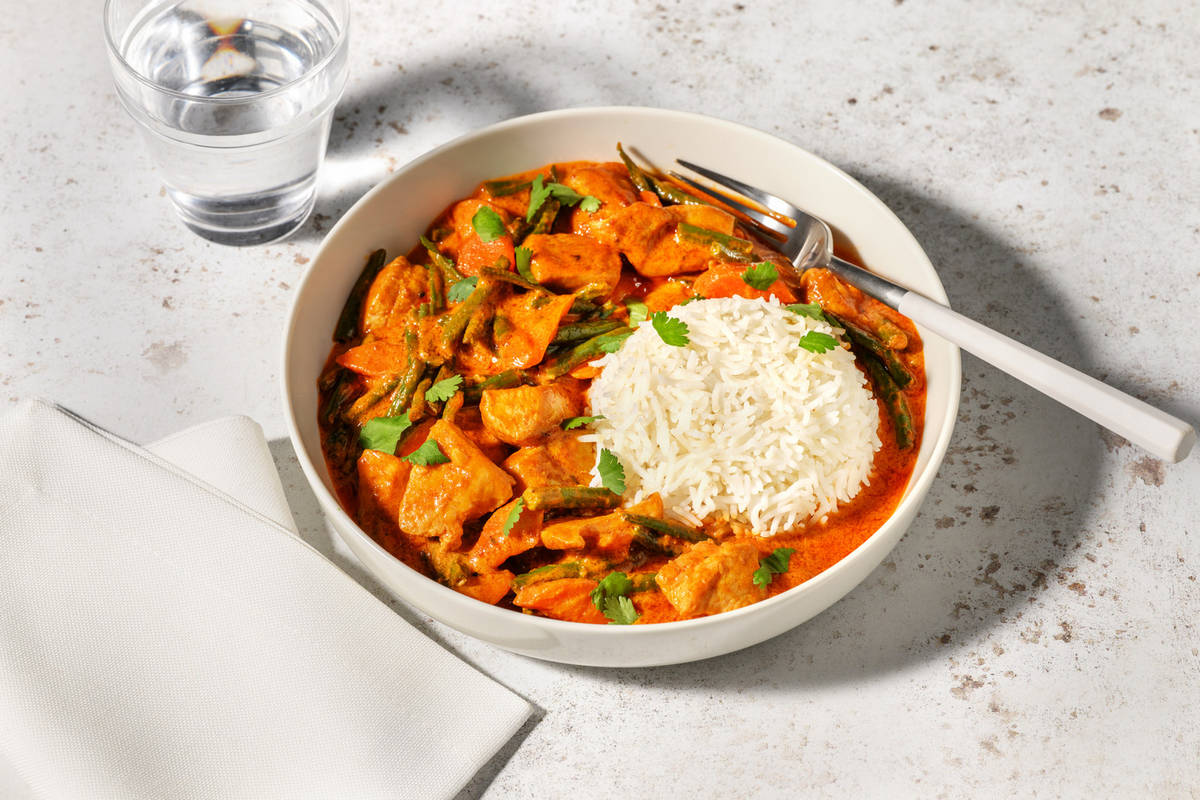 Indian-Style Chicken & Haloumi Curry
