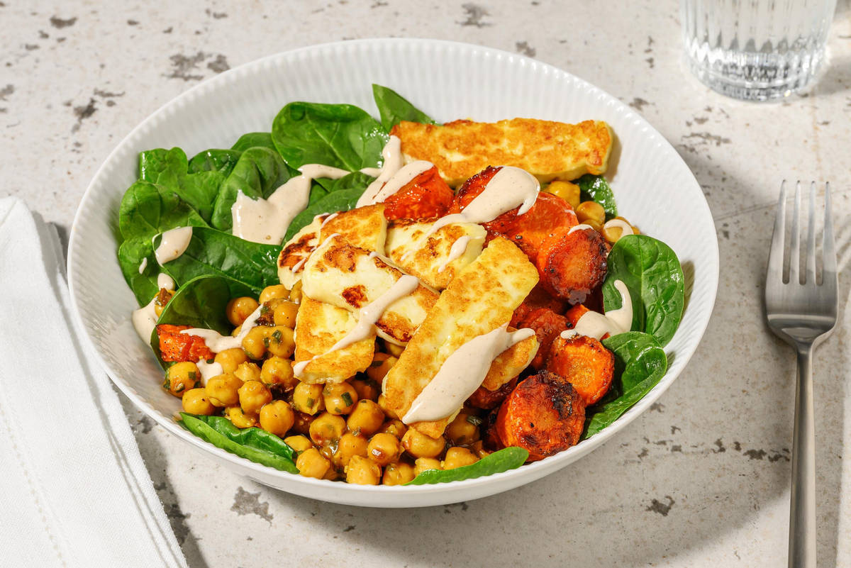 Carb Smart Halloumi Buddha Bowls