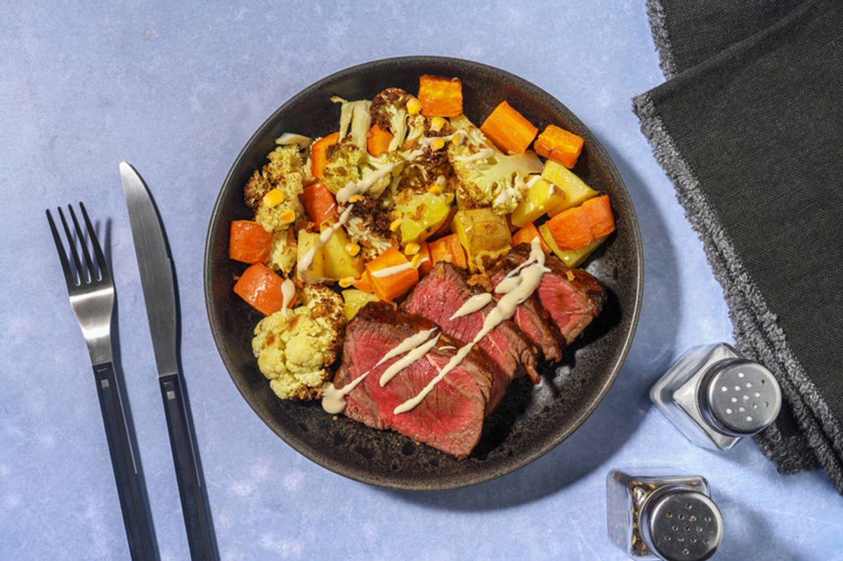 Sweet Chilli Beef Rump & Corn Veggie Toss