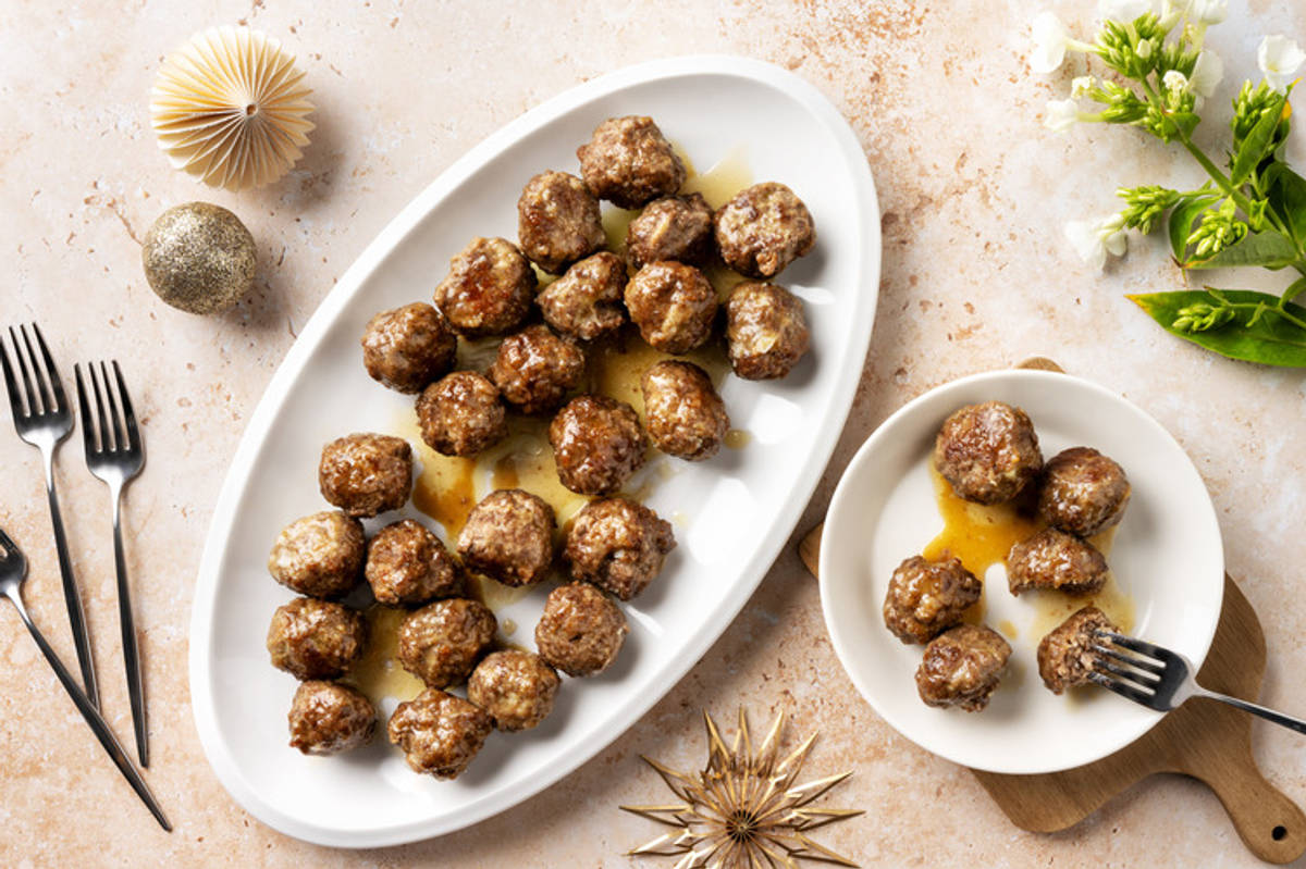 Spiced Mini Lamb Cocktail Meatballs 