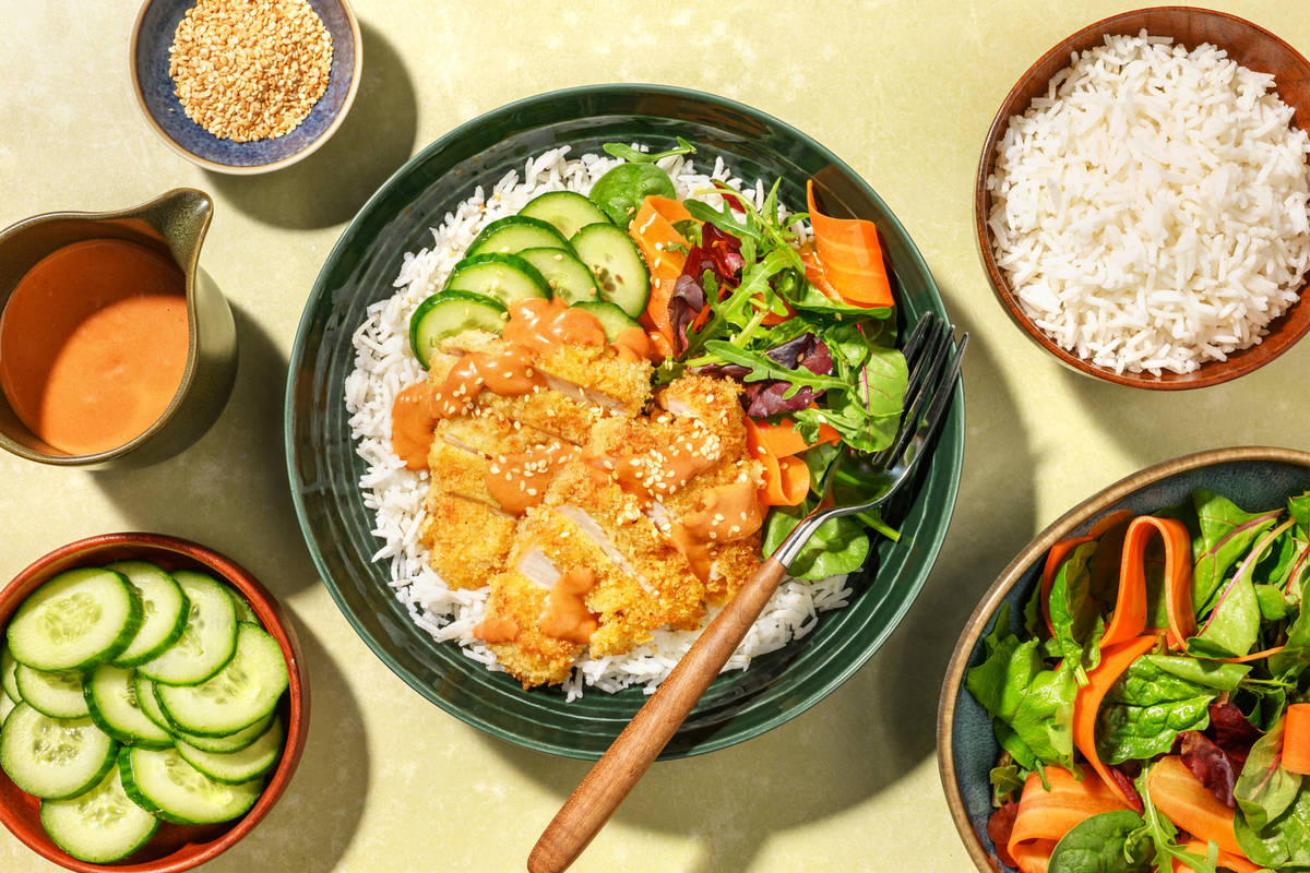 Crumbed Sweet Soy Pork & Tofu Bento Bar