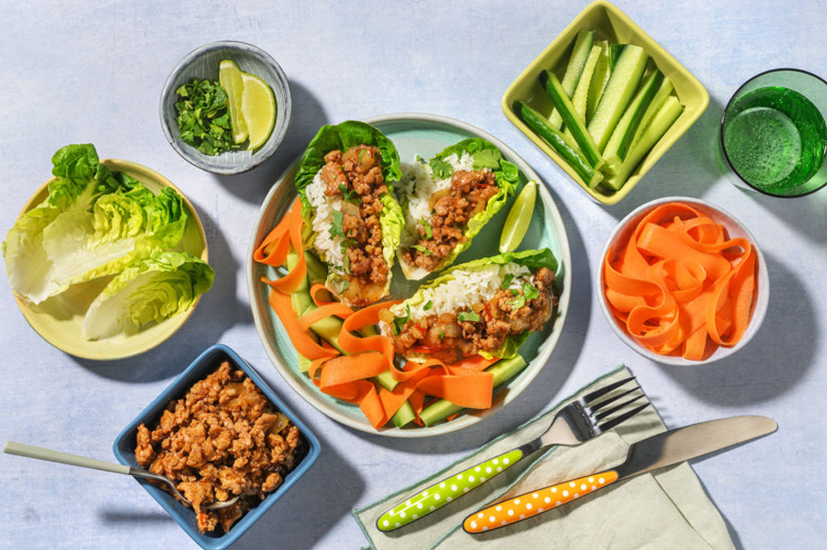 Plant-Based Mince San Choy Bow & Fragrant Rice Bar