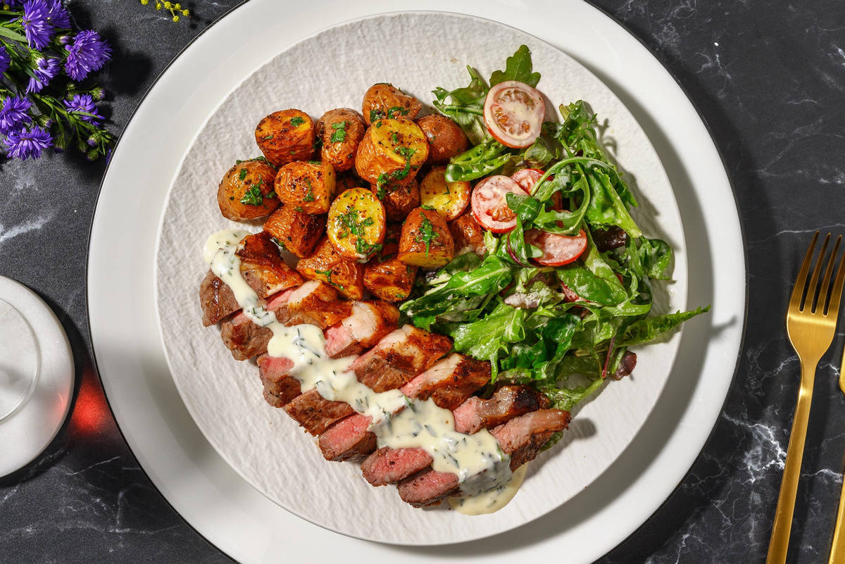 Steaks façon bistro et sauce béarnaise