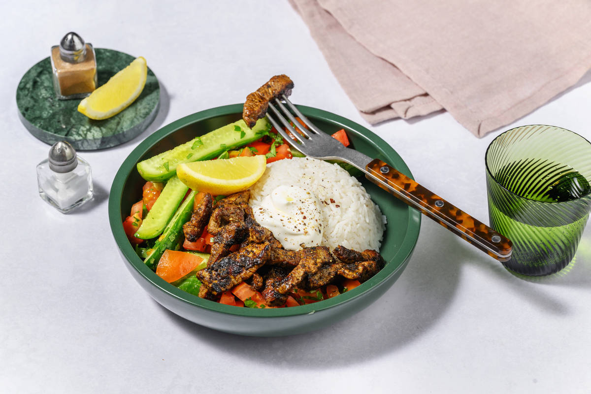 Middle Eastern Beef Lemony Quke Salad Recipe HelloFresh