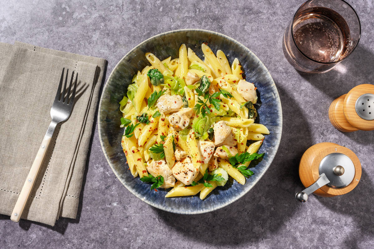 One-Pot Chicken, Chorizo & Veggie Pasta