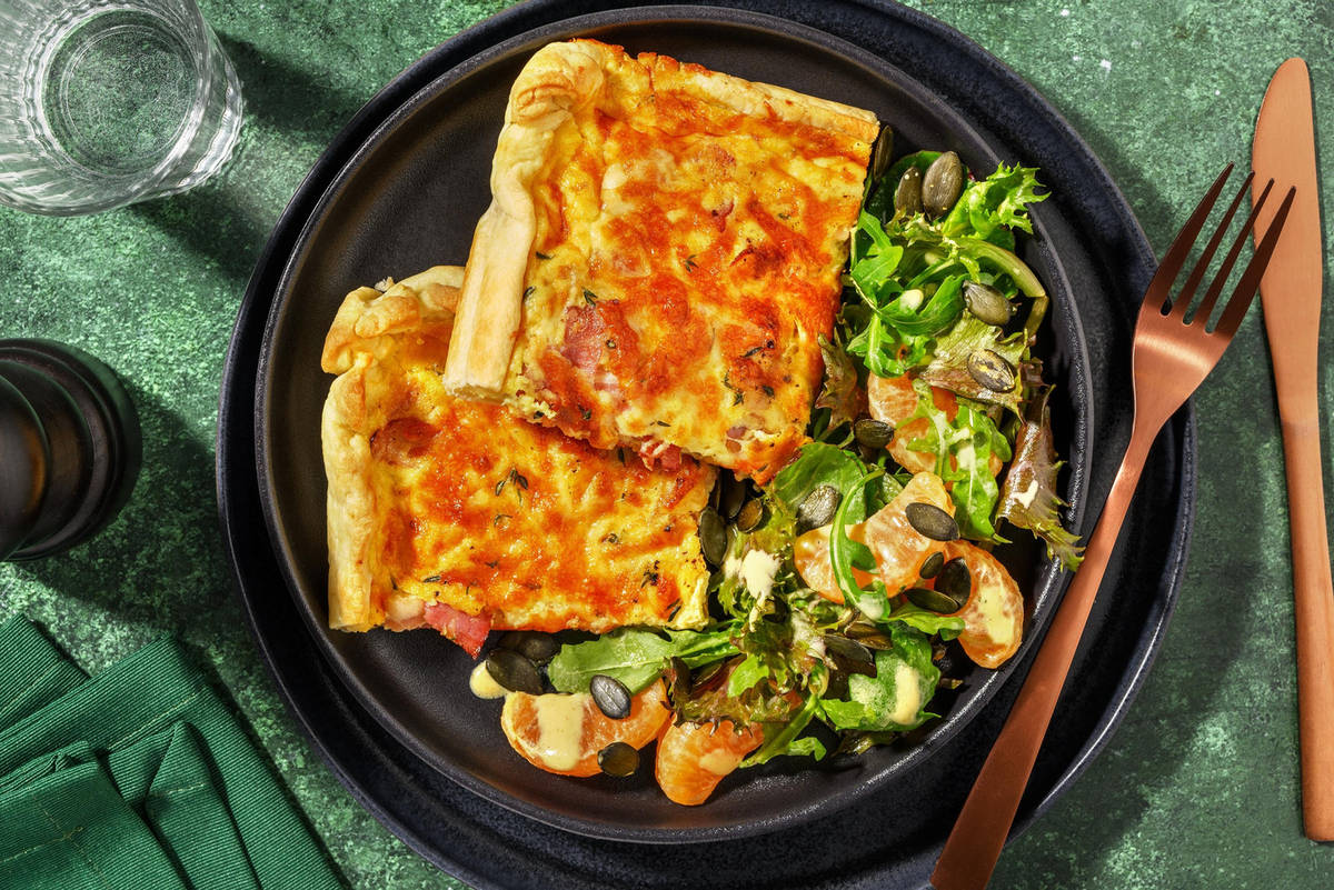 Bacon and White Cheddar Quiche