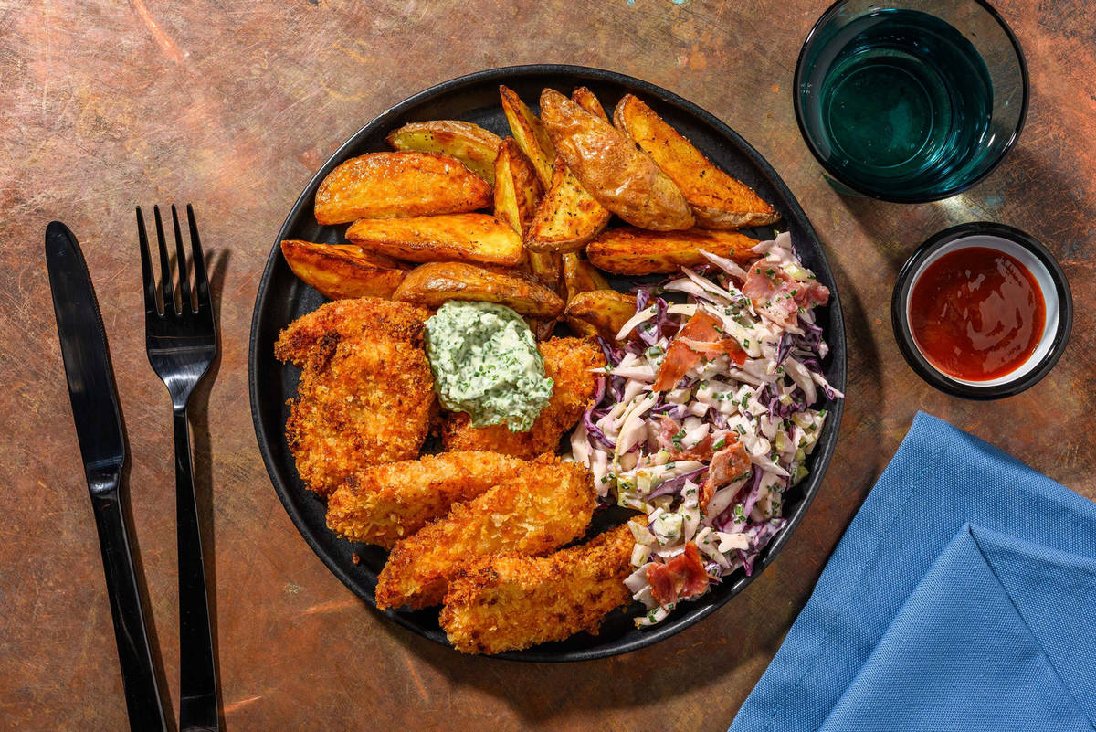 Corn Flake-Crusted Organic Chicken Strips