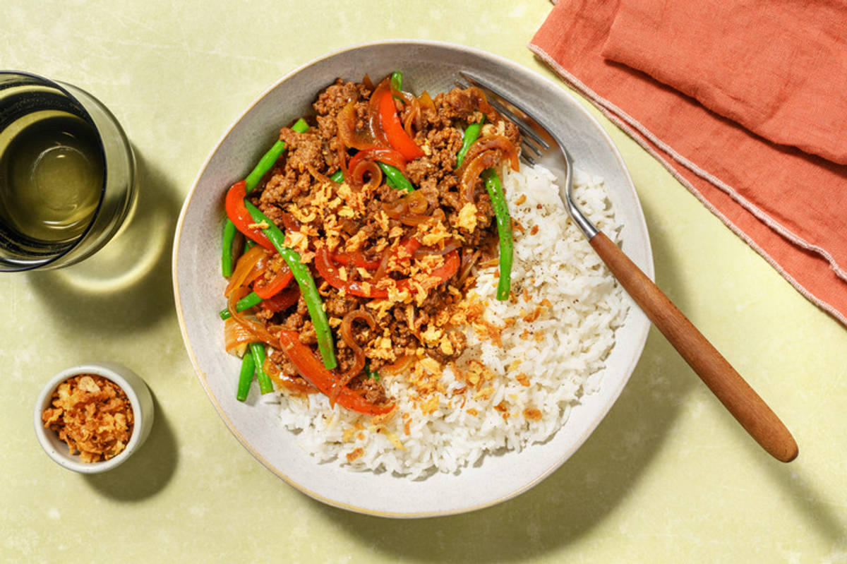 Shortcut Hoisin Beef & Capsicum Stir-Fry