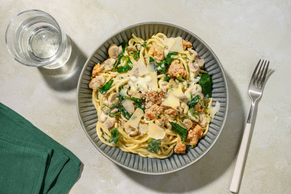 Creamy Pork & Mushroom Fasta Pasta