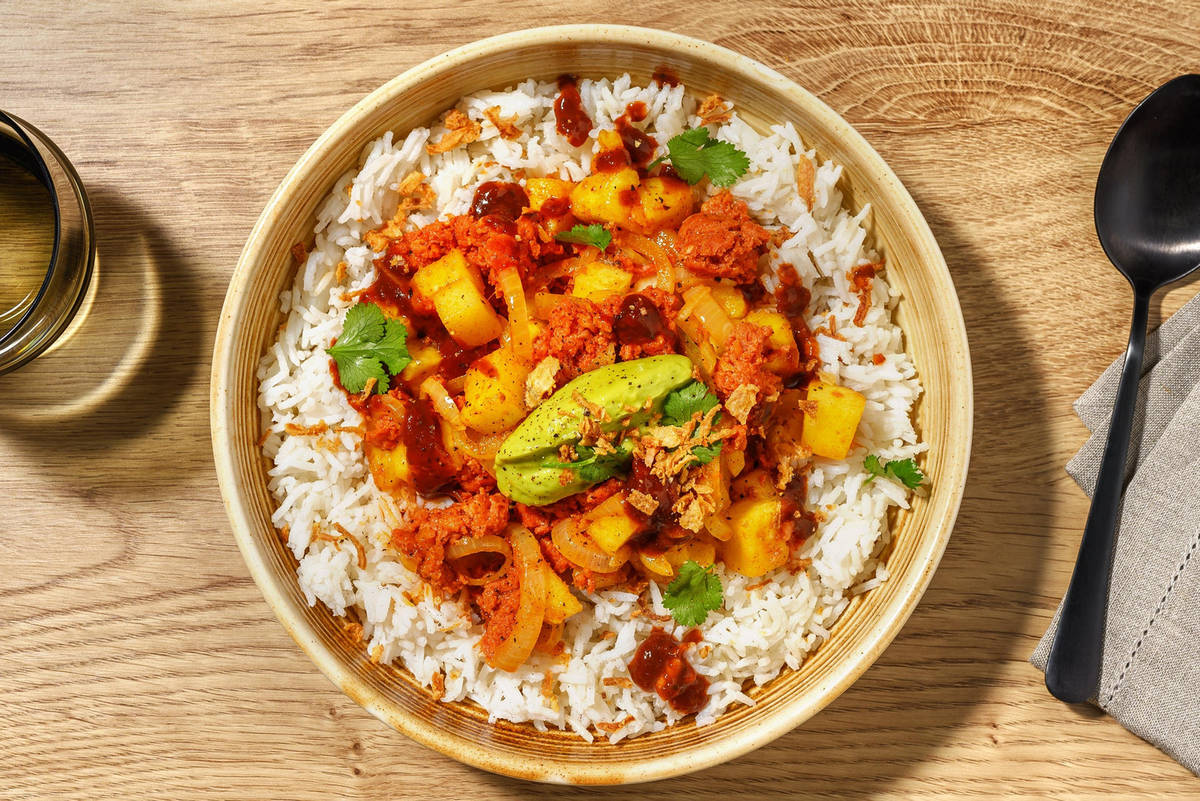 SuperQuick Turkey-and-Pineapple Bowls