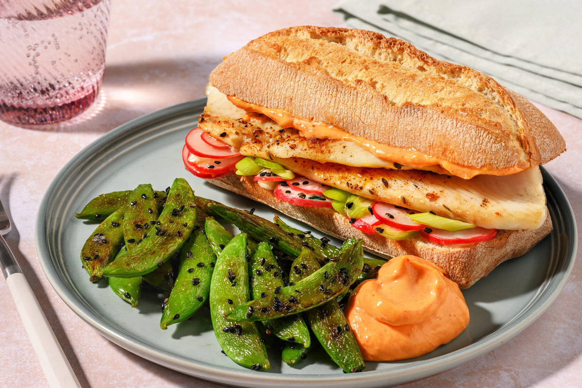 SuperQuick Pan-Fried Double Tilapia Sandwiches Recipe
