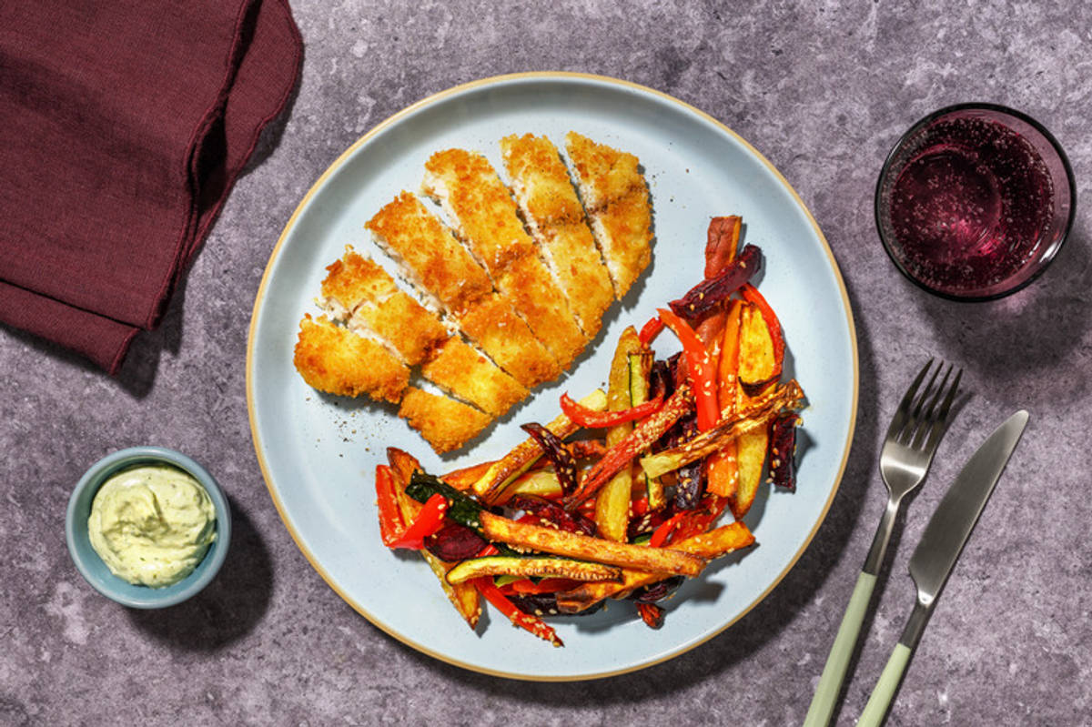 Crunchy Fish Dippers & Rainbow Veggie Fries