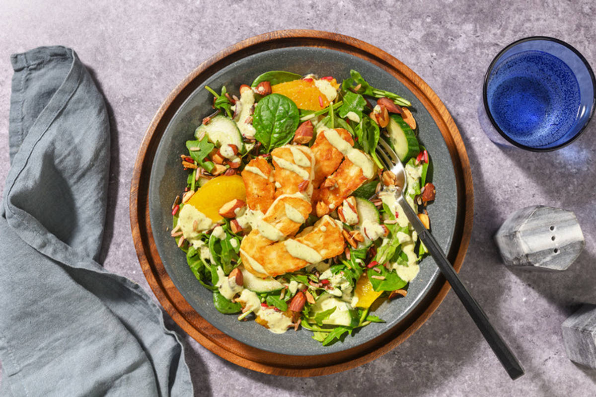 Honey Haloumi & Wild Rice Citrus Salad