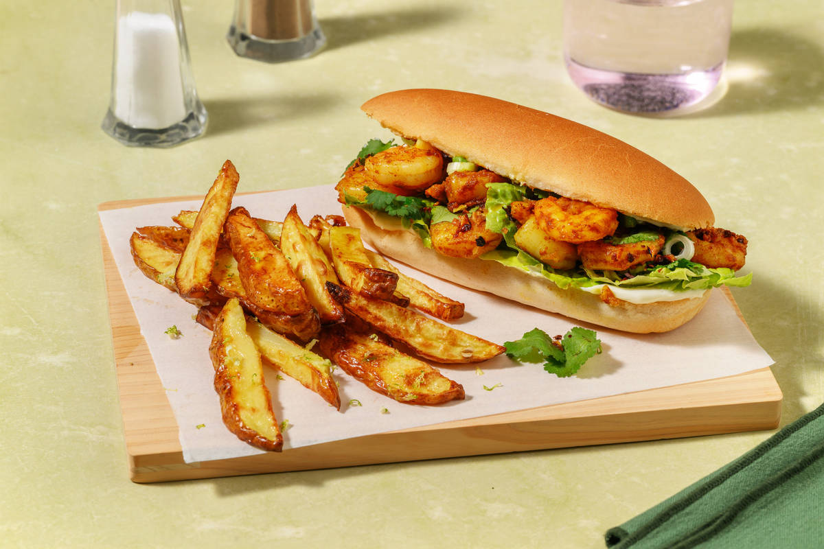 Jimmy's Limited Edition Asian Prawn Po'Boy 