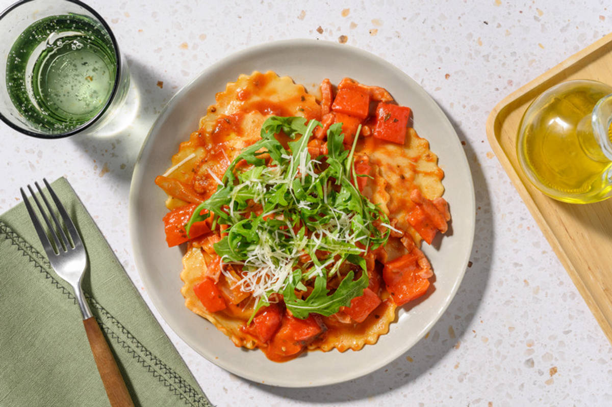 Classic Double Bacon & Sugo Pumpkin Ravioli