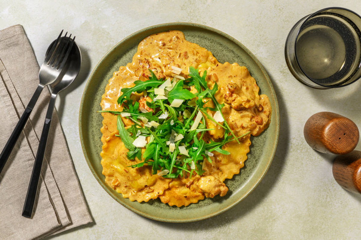 Nonna's Bacon & Pumpkin Ravioli