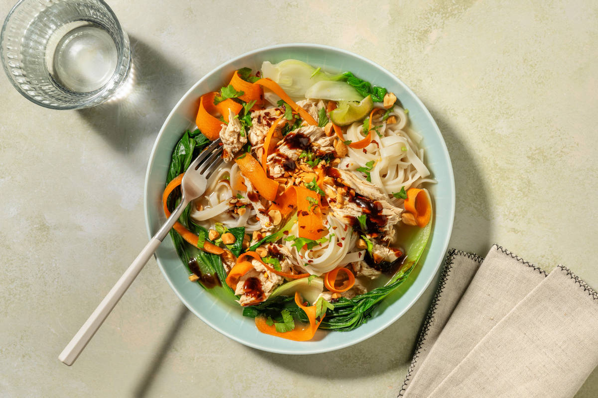Shredded Chicken Vietnamese Inspired Phở Gà