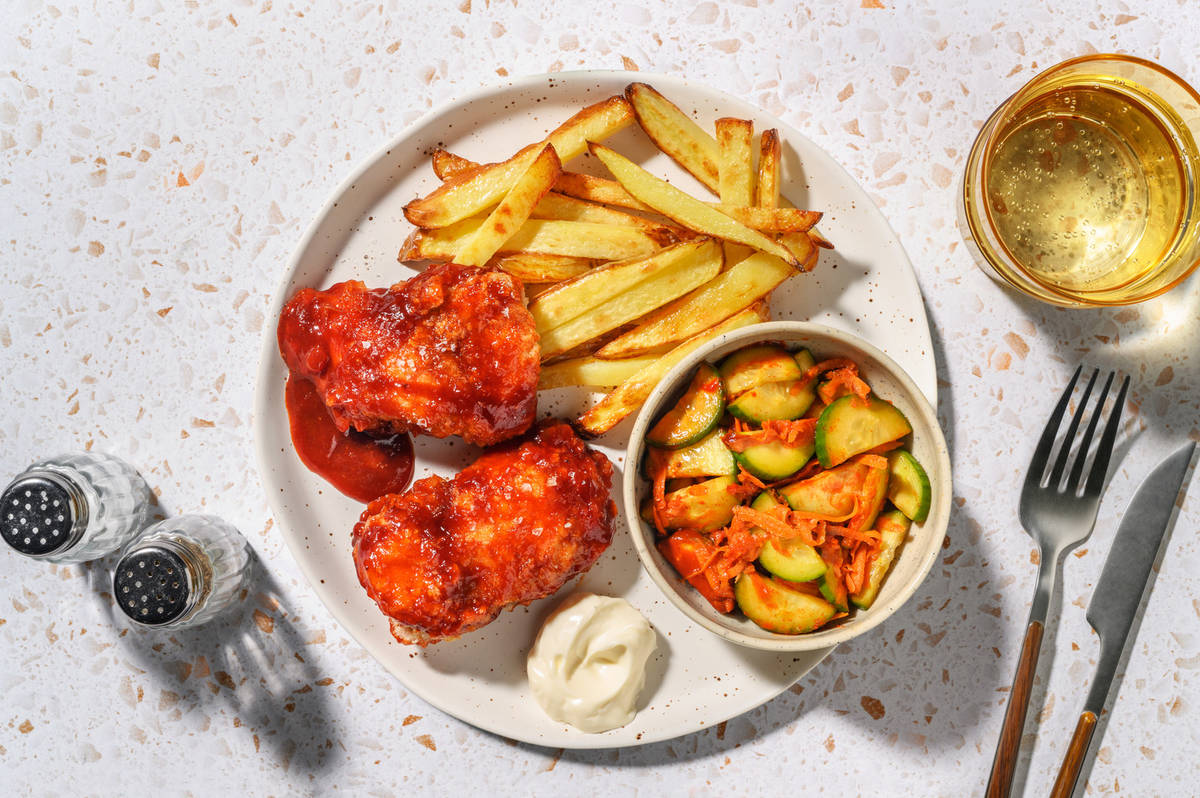 Korean Style Chicken Breast and Ginger Pickled Salad