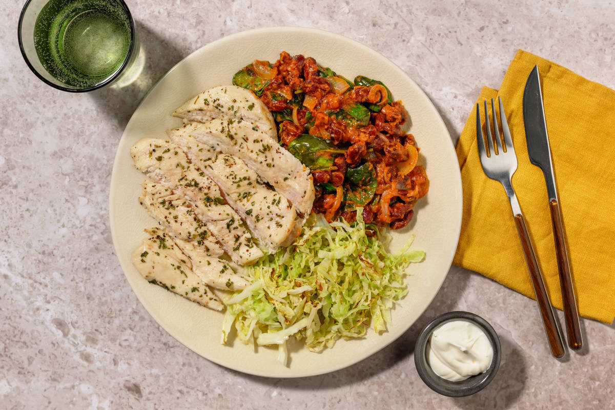 Herby Chicken and Georgian Style & Bean Stew