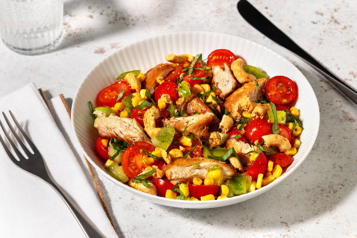 Luglio in freschezza - insalata di pollo e mais