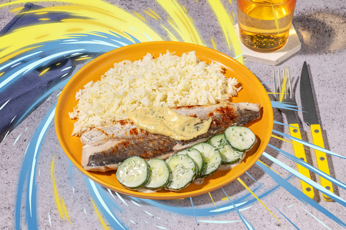 Skandi-Seehecht in Sahne-Senf-Soße