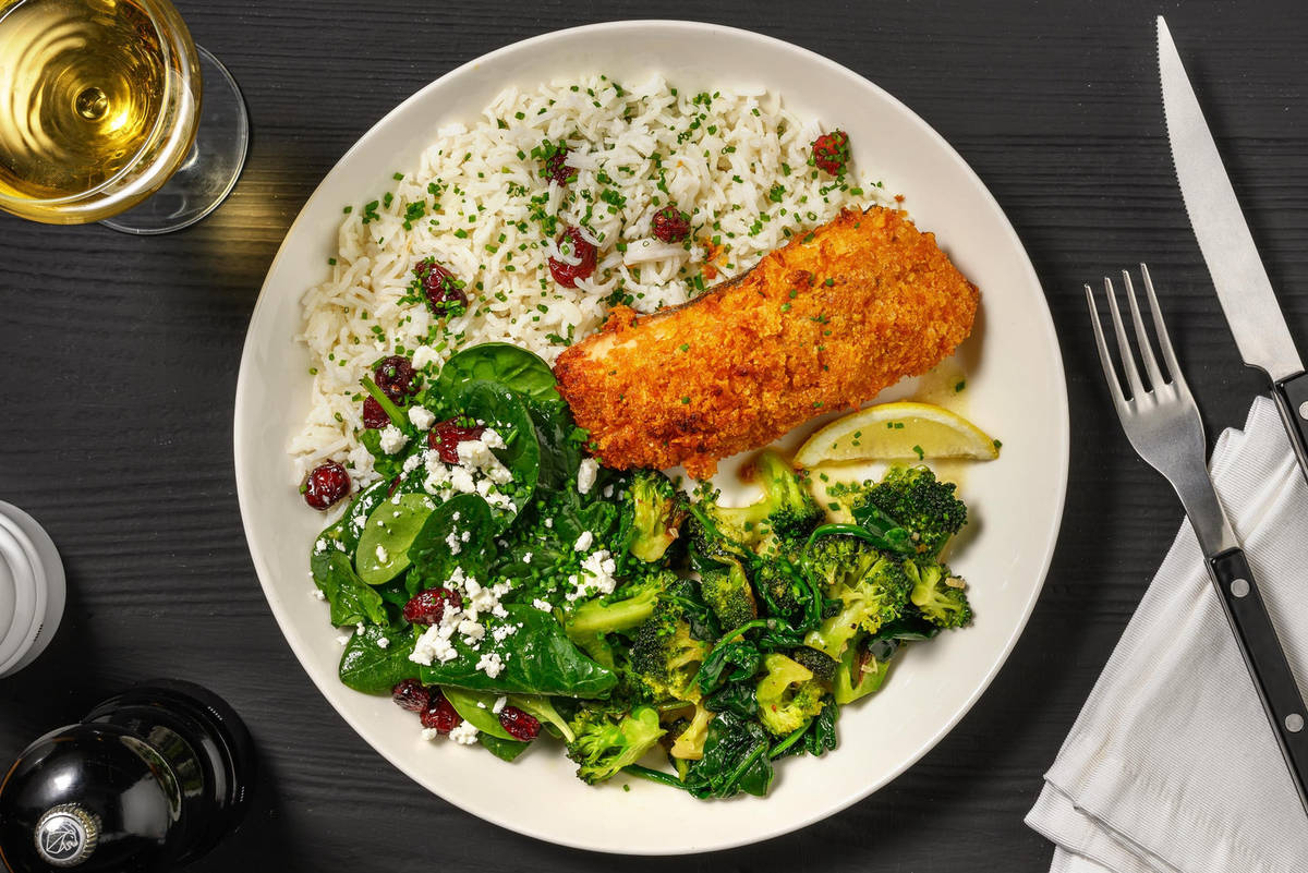 Super-Crunchy Cornflake-Crusted Double Salmon