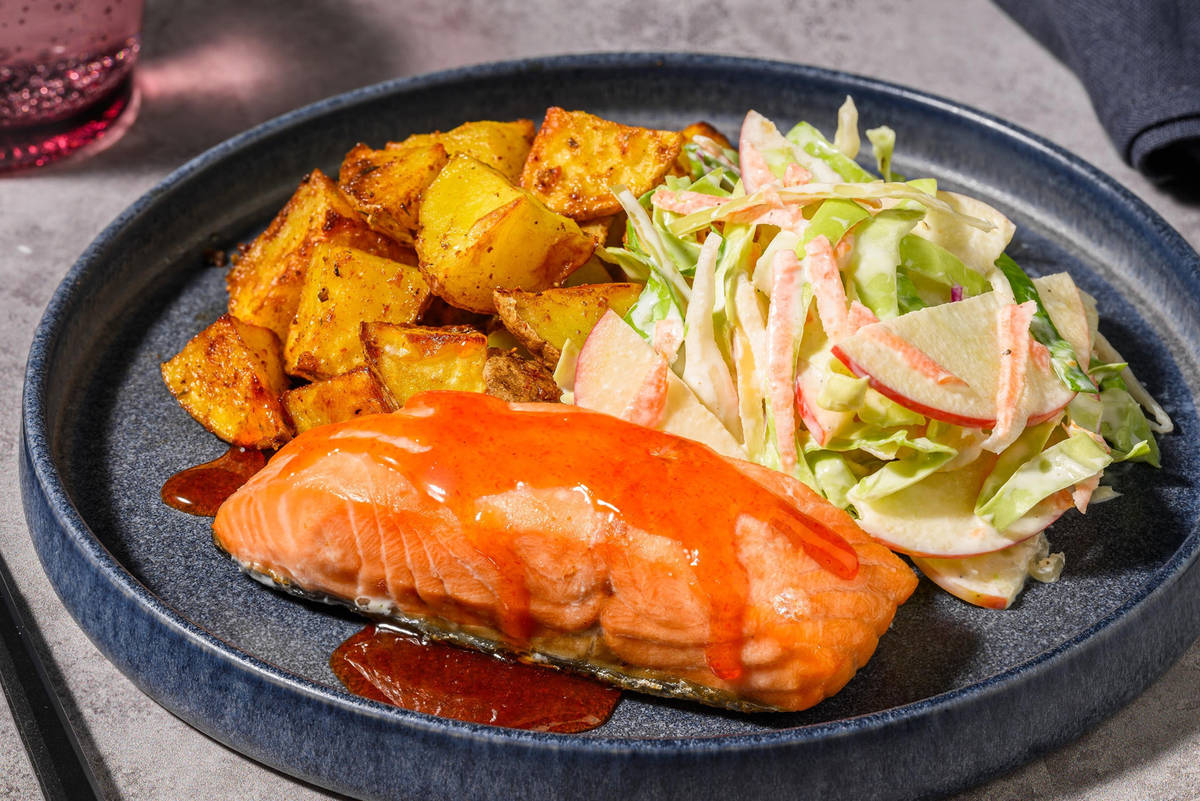 Ugnsrostad lax på amerikanskt vis