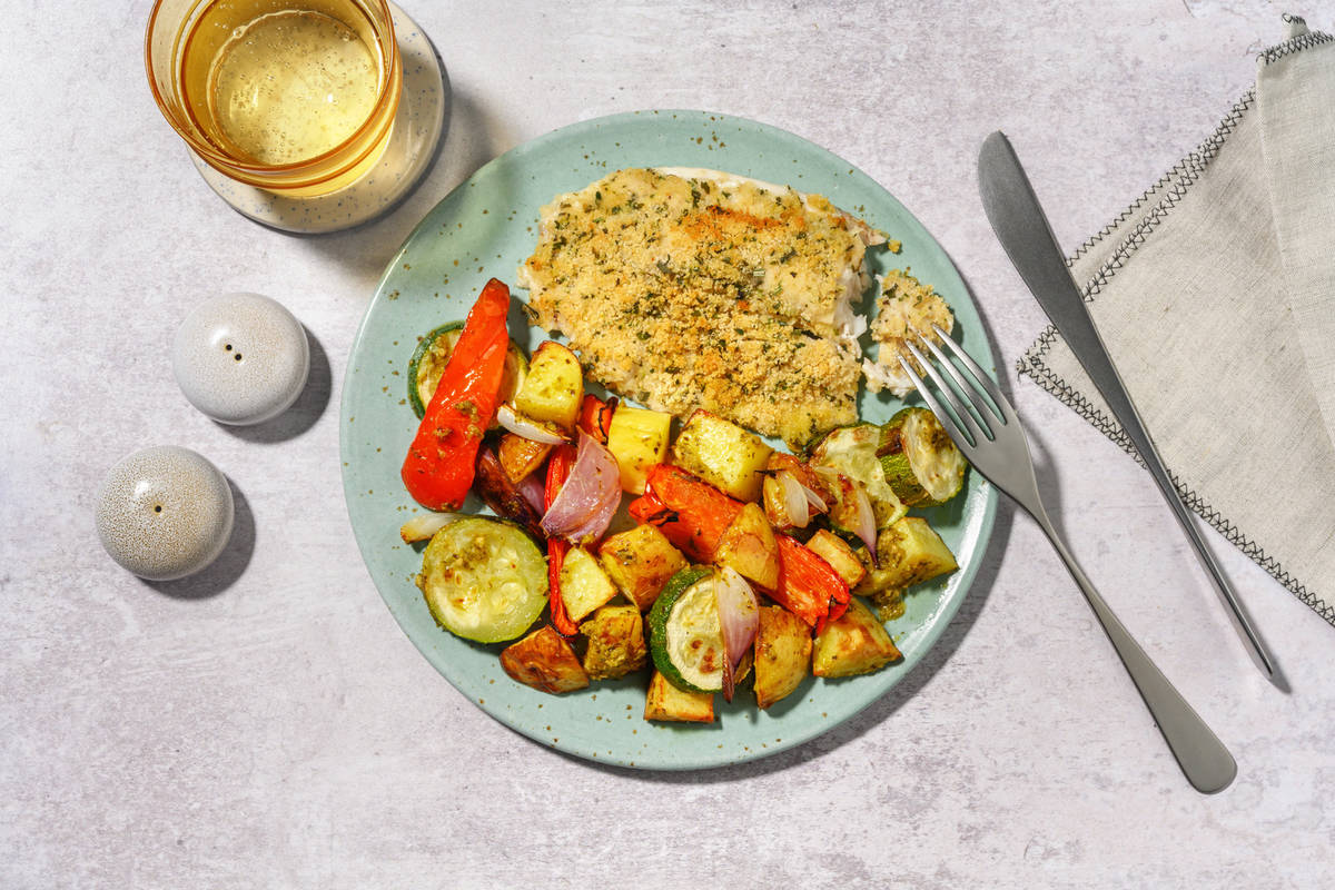 Crispy Lemon and Herb Basa
