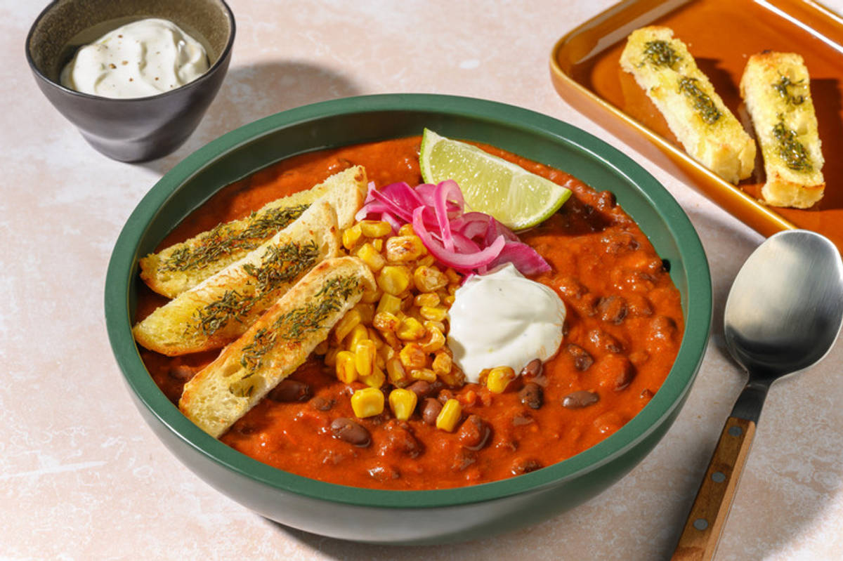 Estofado de frijoles ahumados al estilo mexicano