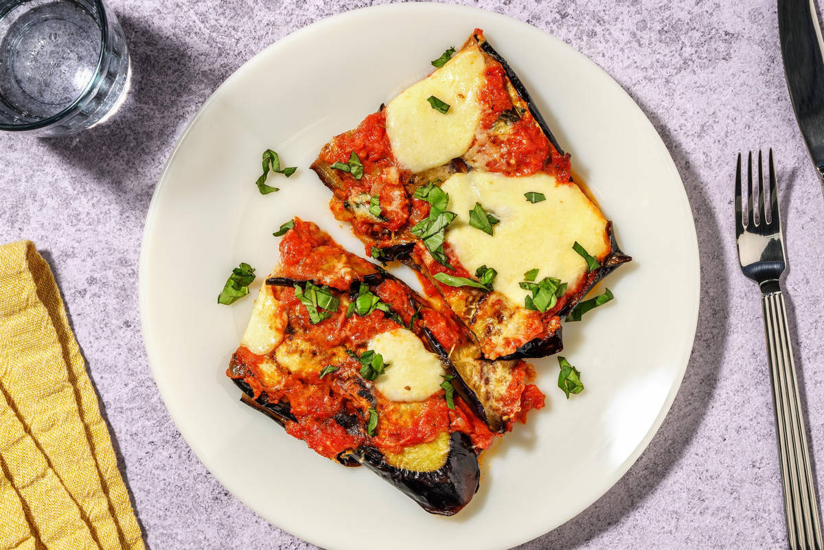 Italian aubergine Melanzane parmigiana 