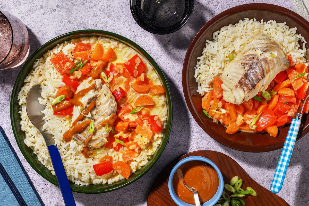 Miso- och honungskolja i kokossås